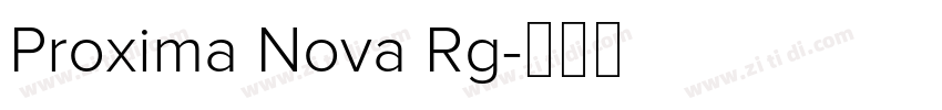 Proxima Nova Rg字体转换